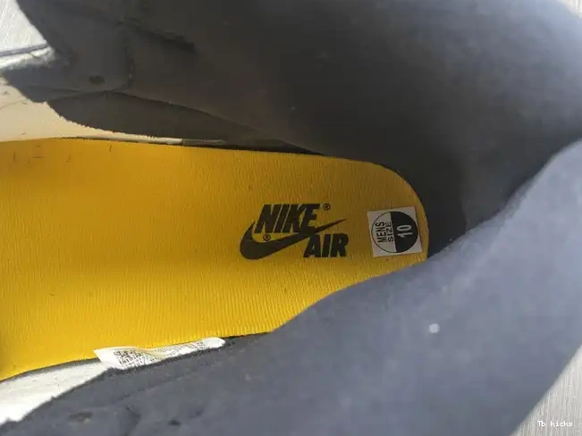 Cheap TBK Yellow Air OG 1 High 555088-711 Toe Jordan 0602